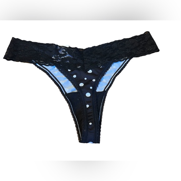 NWT International Concepts Lace Trim Bralette Bra Panty Set Black White Polka … - Picture 8 of 8